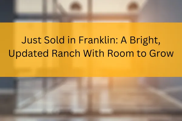 Just sold Franklin Wisconsin ranch home 7238 S 36th Street by real estate agent Dan Kallas