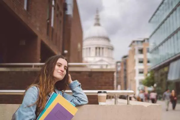 Student teenager in London