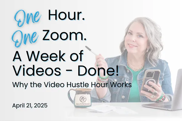 One Hour. One Zoom. A Week of Videos - Done!