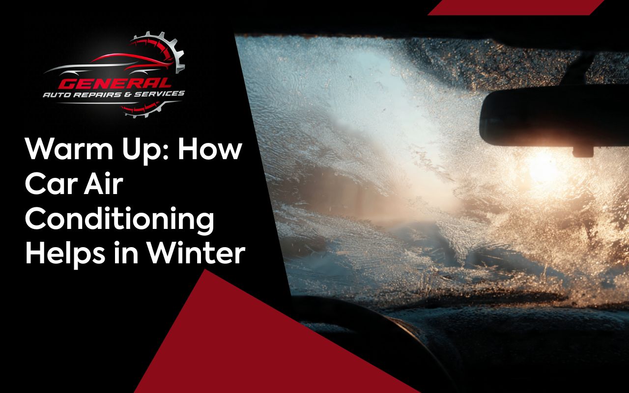 Air Conditioning Car in Winter clearing a foggy windshield with the defrost setting