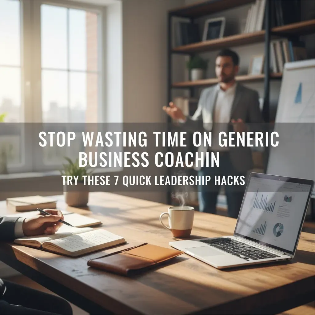 7 quick leadership hacks for small business