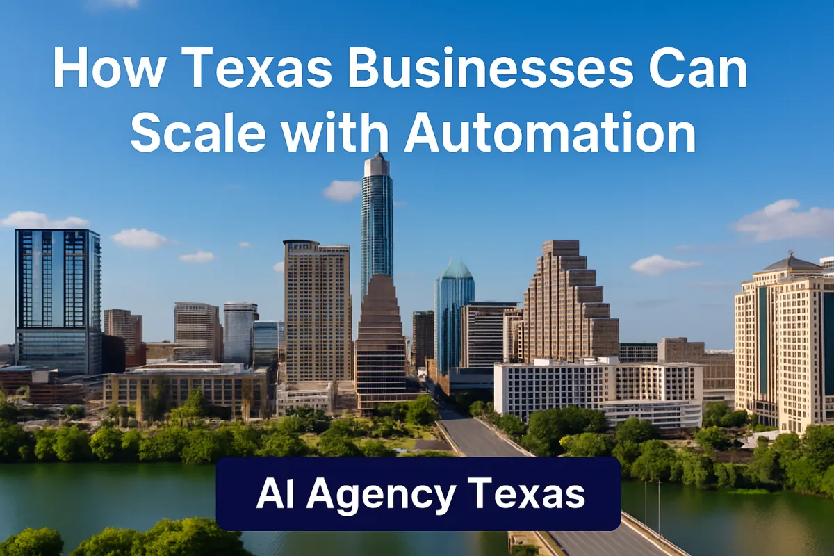 llas skyline by day with title overlay “How Texas Businesses Can Scale with Automation.”