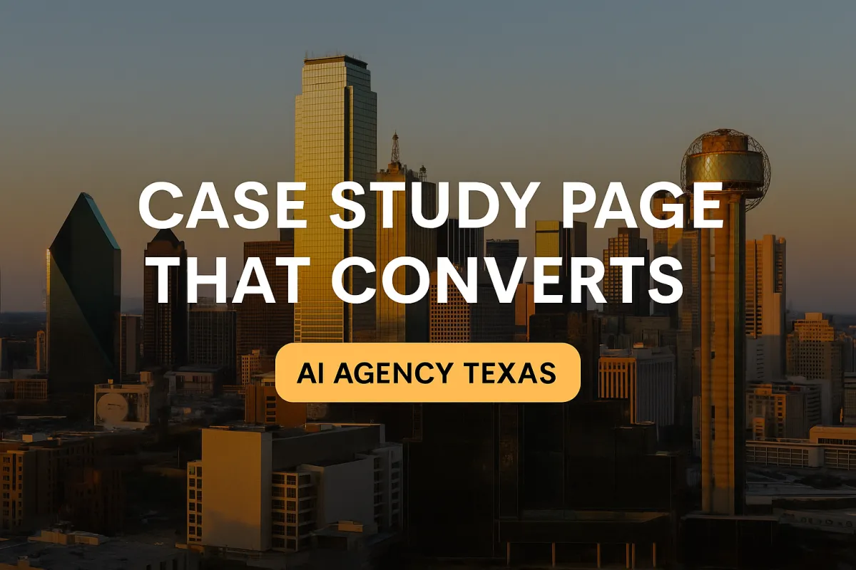Case Study Page That Converts: Turning Proof Into Sales in Texas