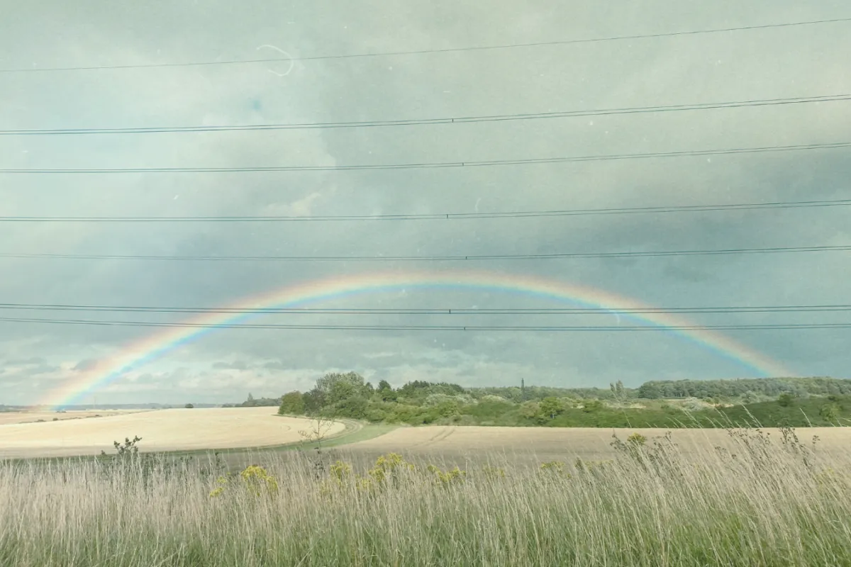 Rainbow across the fens