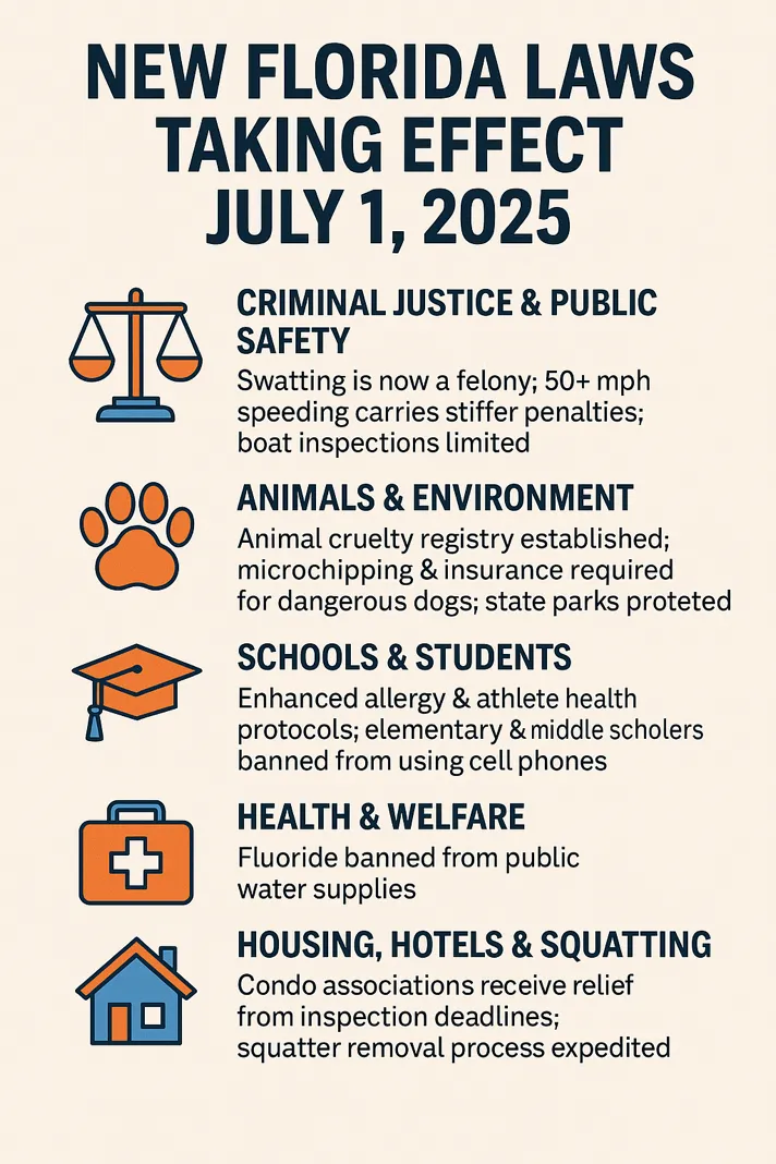 Overview of New Florida Laws Effective July 1, 2025