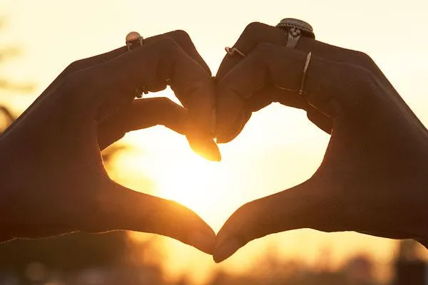 Hands making a heart shape