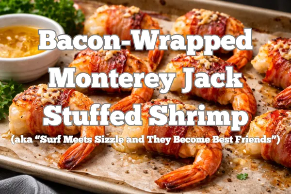 Bacon wrapped Monterey Jack Stuffed Shrimp