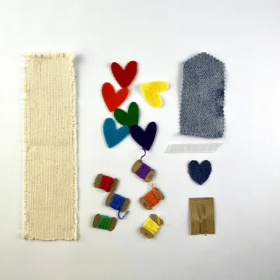 rainbow pin cushions from the all in one sewing kit