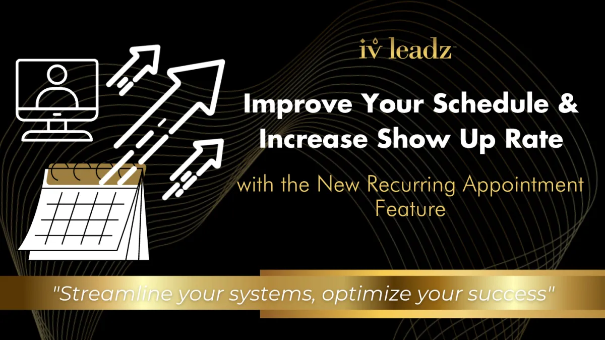 Improve Your Schedule and Increase Client's Show Up Rate with the New Recurring Appointment Feature