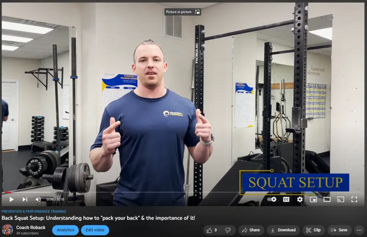 The Perfect Back Squat Setup and How to “Pack Your Back” From a Personal Trainer