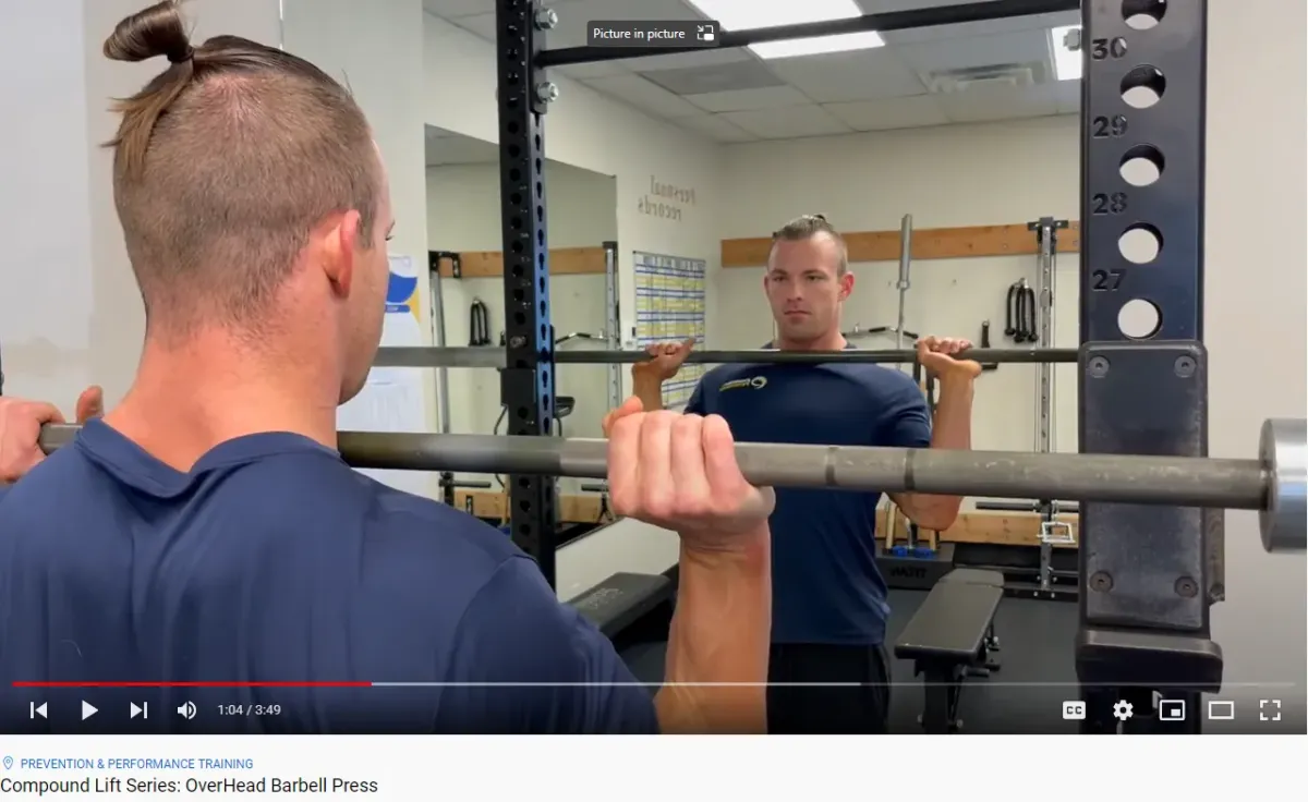 Compound Lift Series: Performing the Overhead Barbell Press