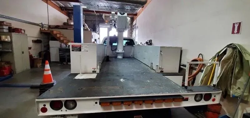 work truck platform, sprayed