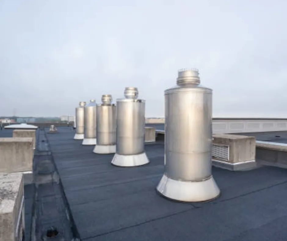 Types of ventilation used for flat roof systems