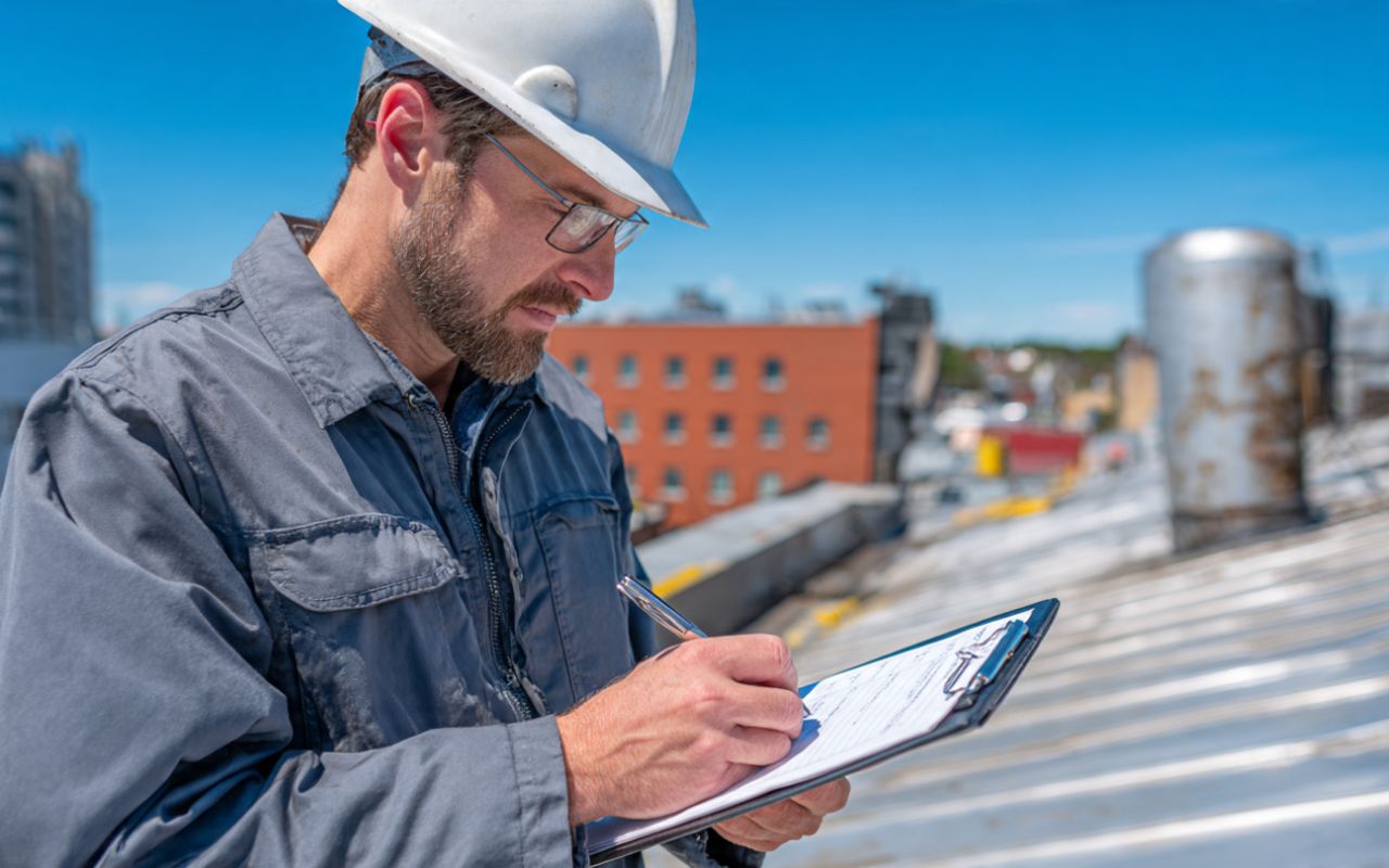 Roof Inspection in New Rochelle checklist for a commercial property inspection visit