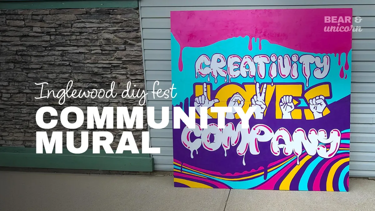 Creativity Loves Company: Interactive Mural at Inglewood DIY Fest 2025