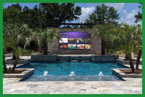 YOLO TV Wall Mounted Outdoor TV 202in
