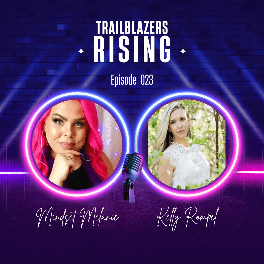 Kelly Rompel, pharmacist turned functional medicine consultant and founder of Wild Roots Genetics, discussing ADHD and anxiety root causes on the Trailblazers Rising podcast with host Melanie Branch