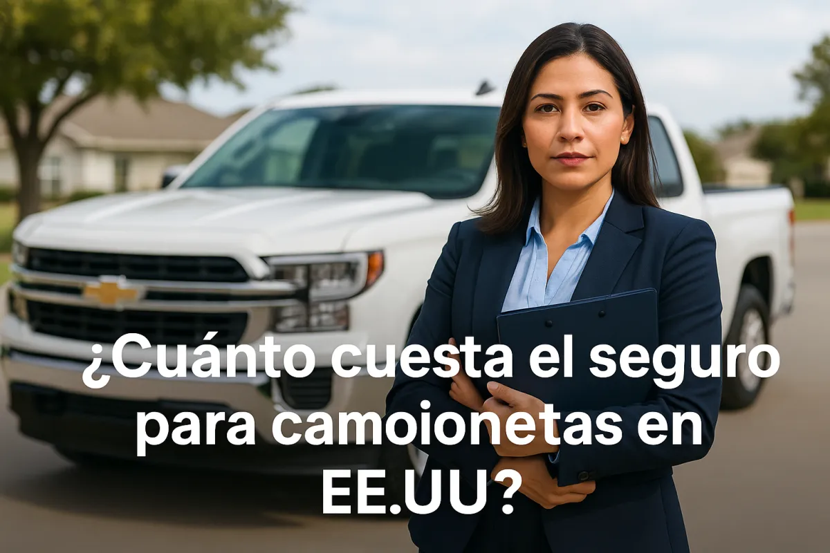 ¿Cuánto cuesta el seguro para camionetas en EE.UU.?