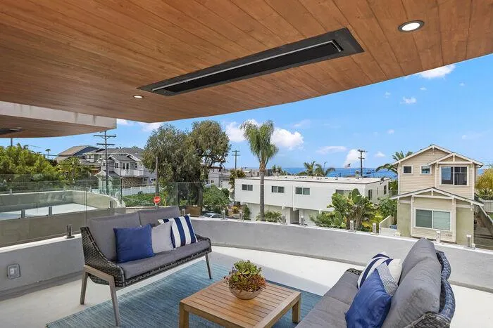 Outdoor deck in Rancho Santa Fe built with premium materials, perfect for modern California living