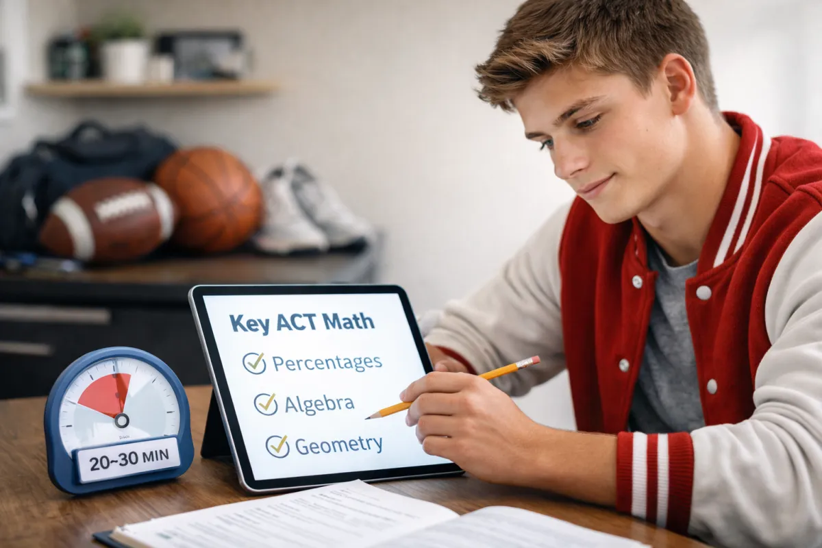 ACT Math Tips for Athletes Who Do Not Have Time to Study