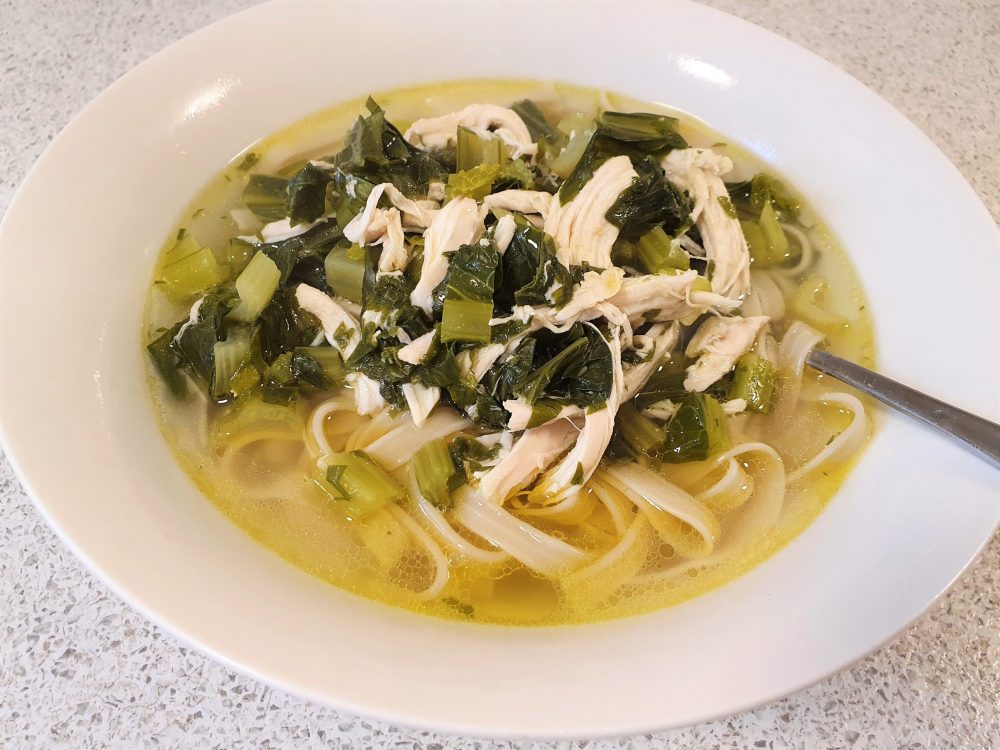 Low histamine Asian style chicken noodle soup