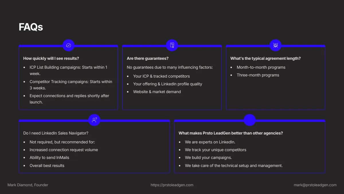 Frequently Asked Questions