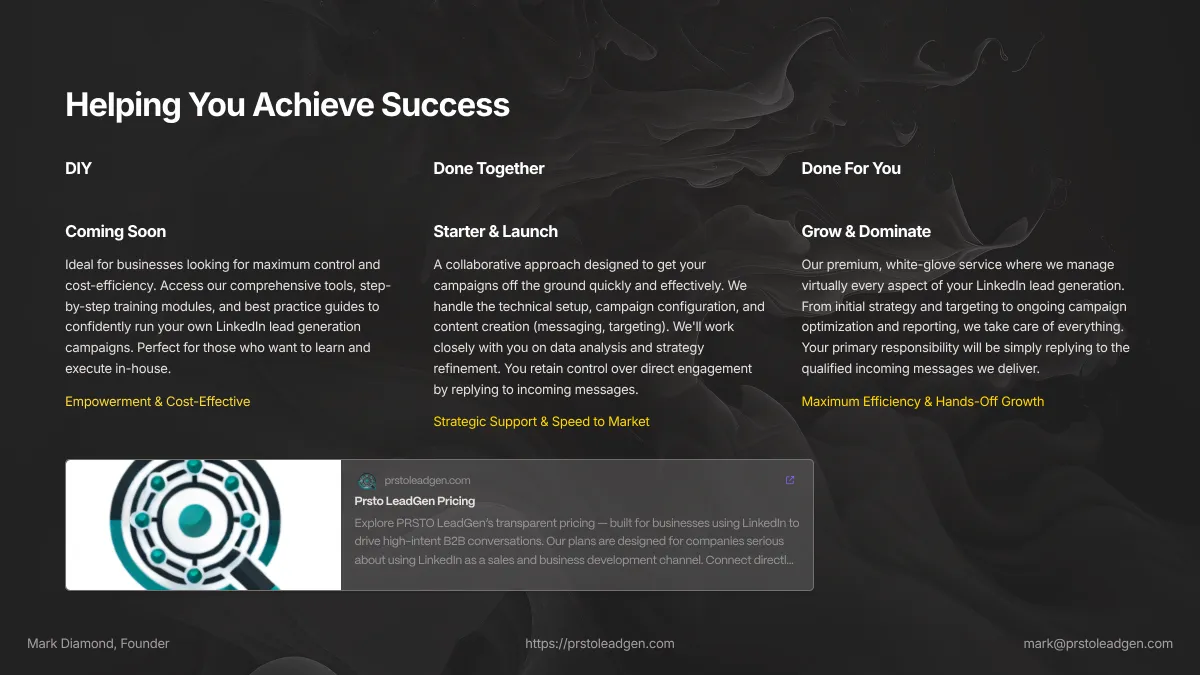 Helping You Achieve Success