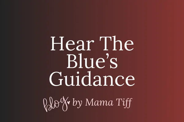 Abstract blue light pointing home, symbolizing inner guidance and intuition