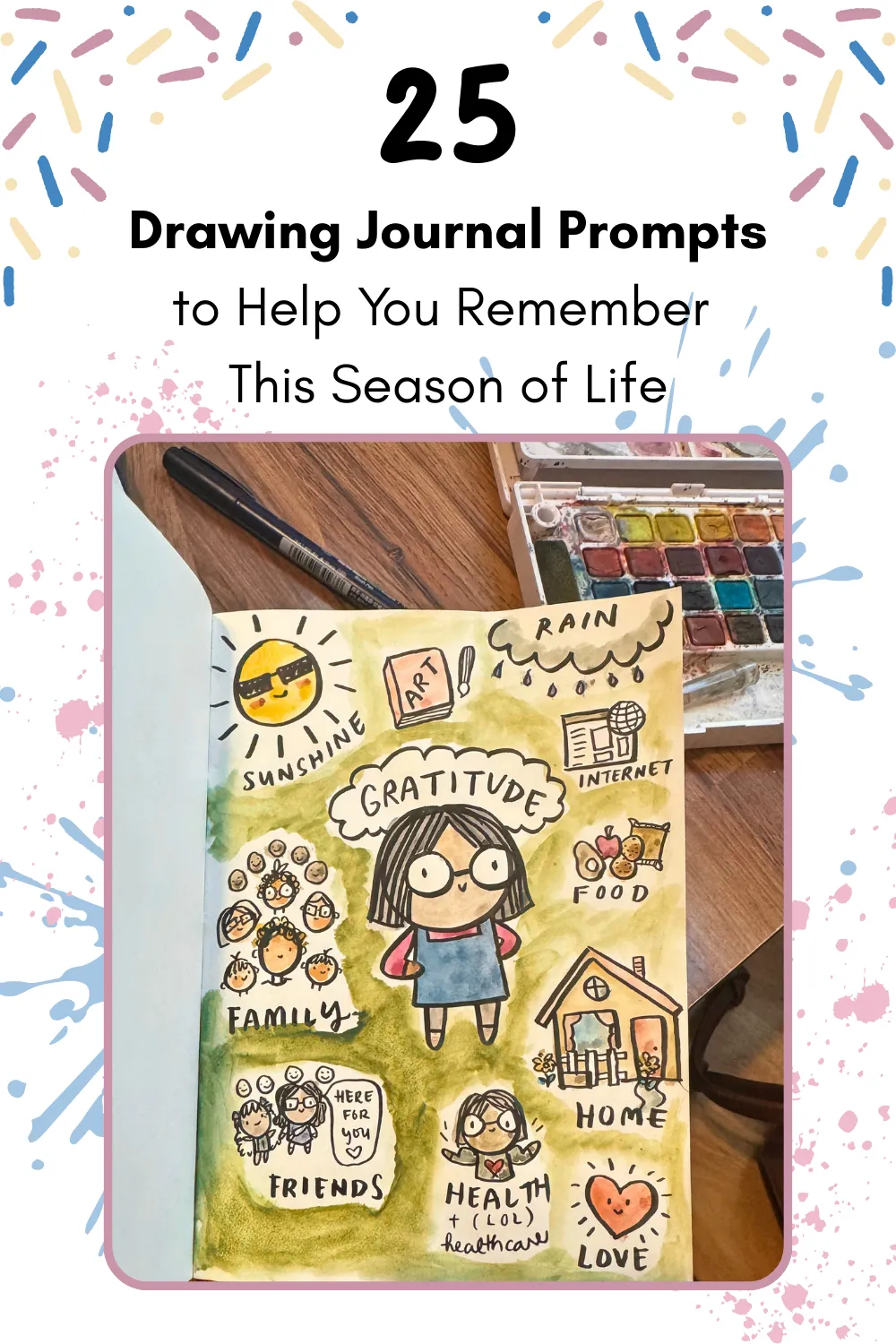 25 Drawing Journal Prompts to Help You Remember This Season of Life