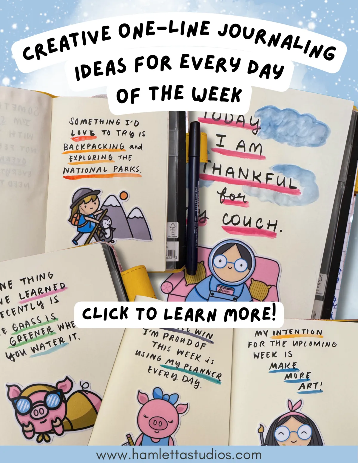 Creative One-Line Journaling Ideas for Every Day of the Week