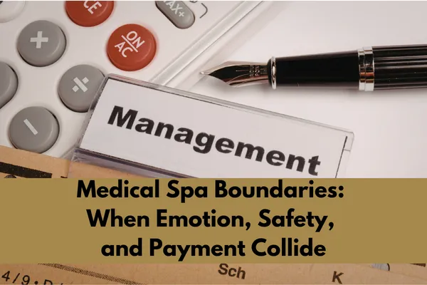 Medical Spa Boundaries: When Emotion, Safety, and Payment Collide