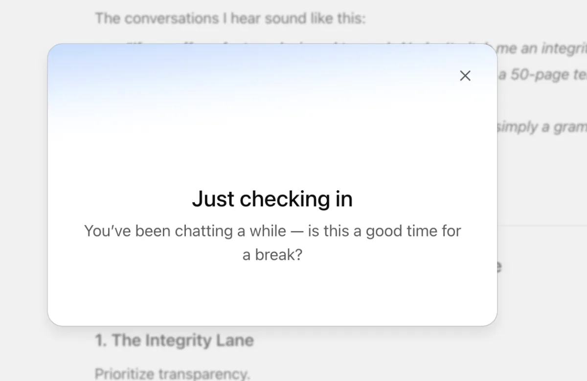 When ChatGPT Became the Voice of Reason
