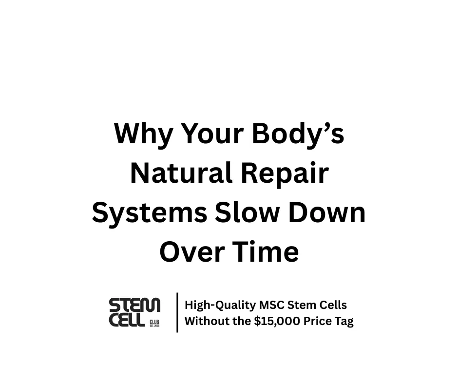 Why You Need Stem Cells