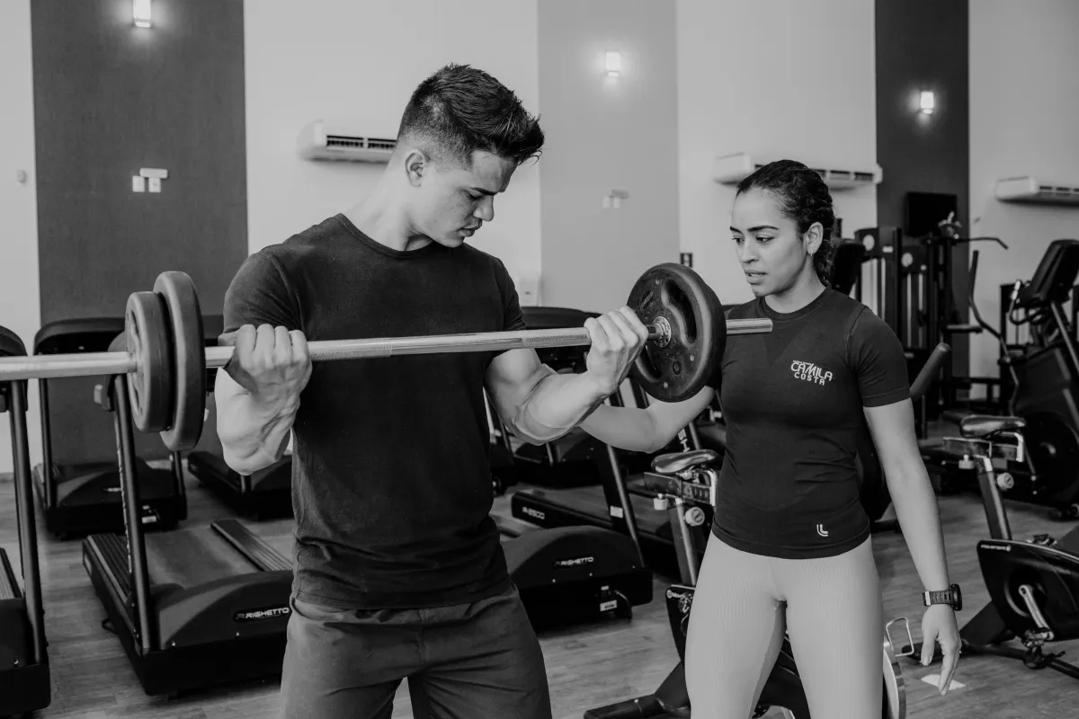 Personal Trainer Instructing