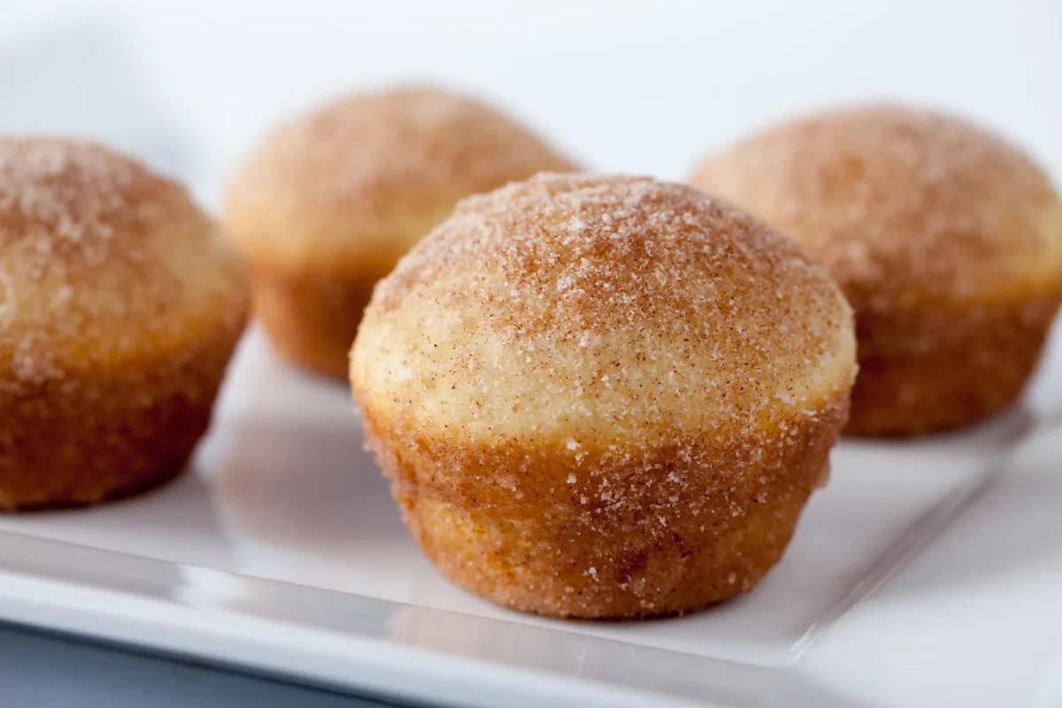 Applesauce muffins on a plate