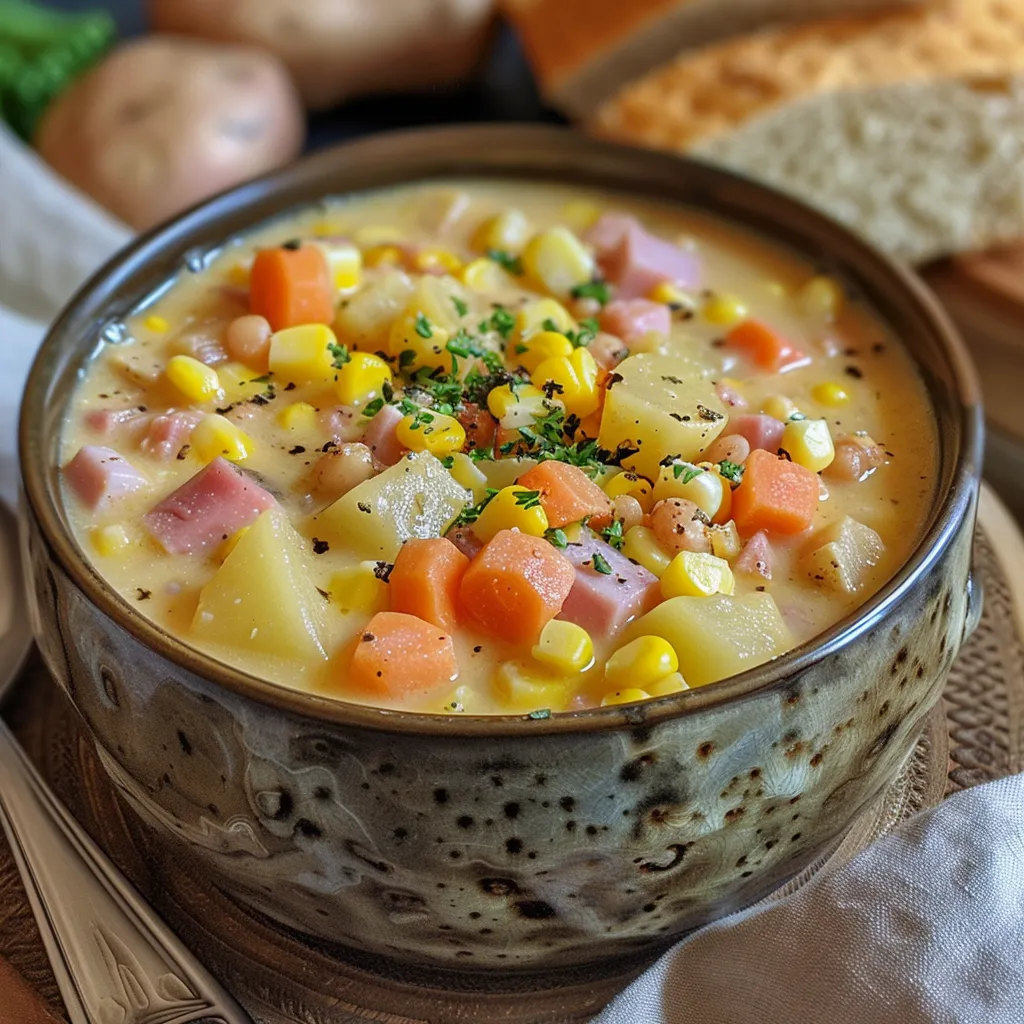 Bowl of Easy Corn Chowder