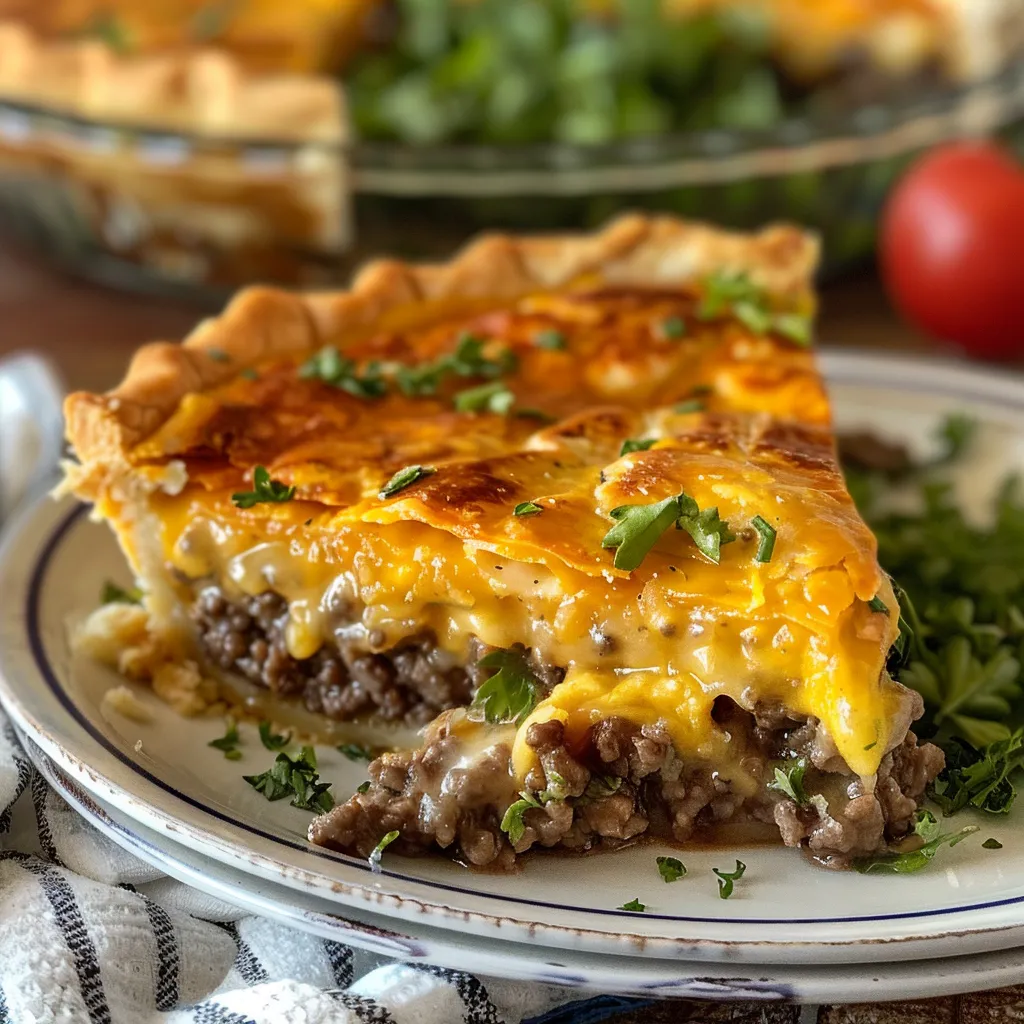 Impossibly Easy Cheeseburger Pie