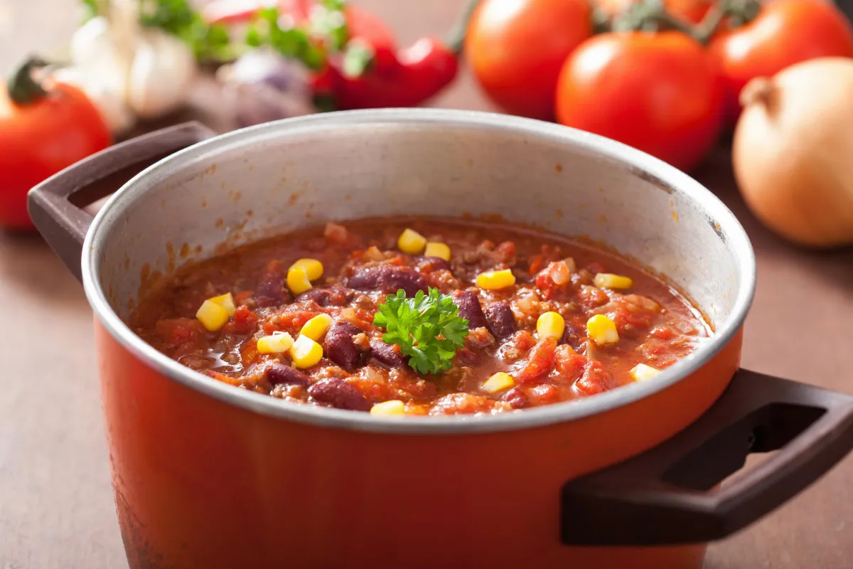Stovetop Pot of Mary's Chili Recipe