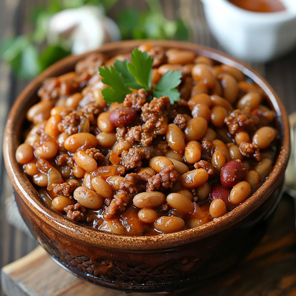 Bowl of baked beans