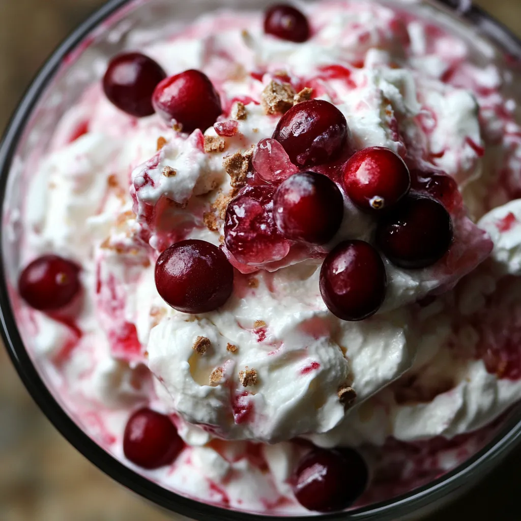 Bowl of Festive Cranberry Jello Salad