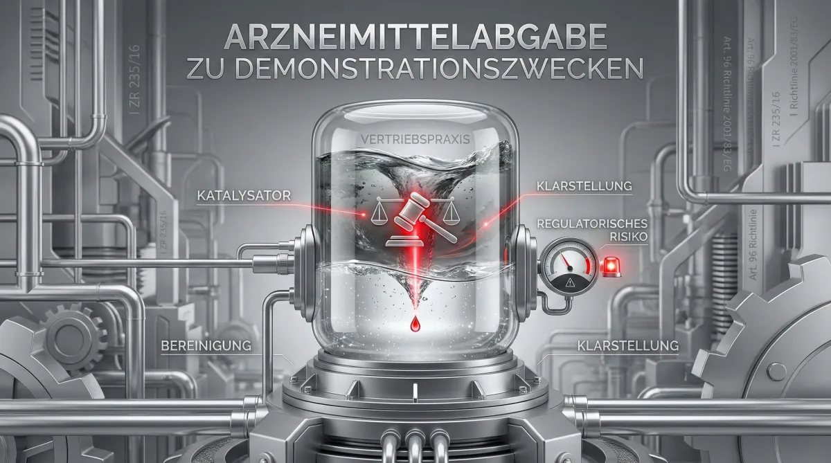 Arzneimittelabgabe zu Demonstrationszwecken