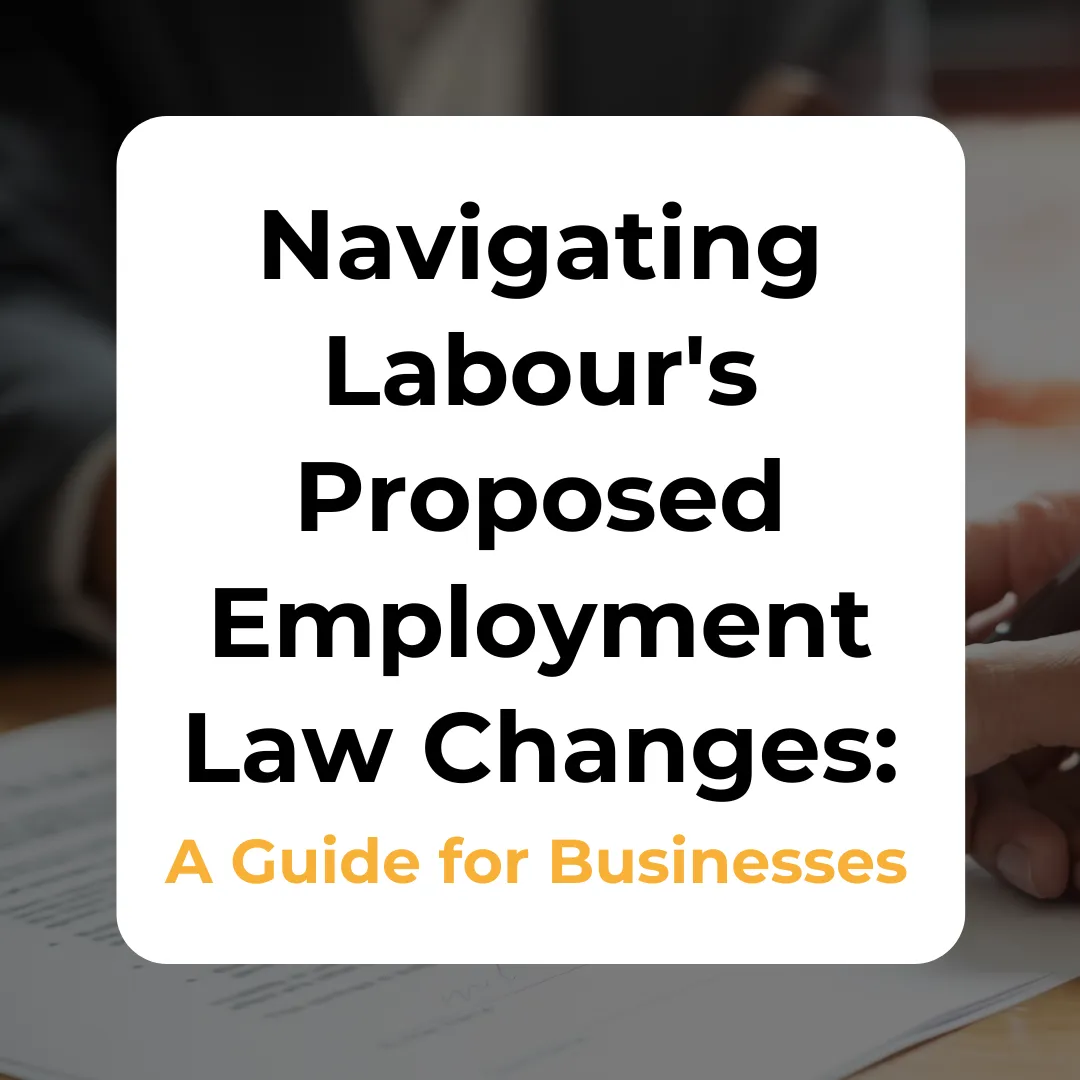 Labour's Proposed Employment Law Changes