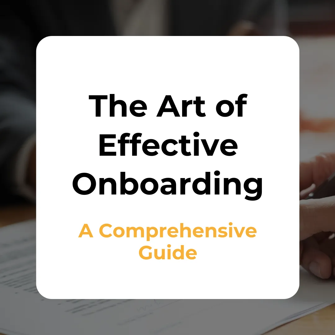 Effective Onboarding