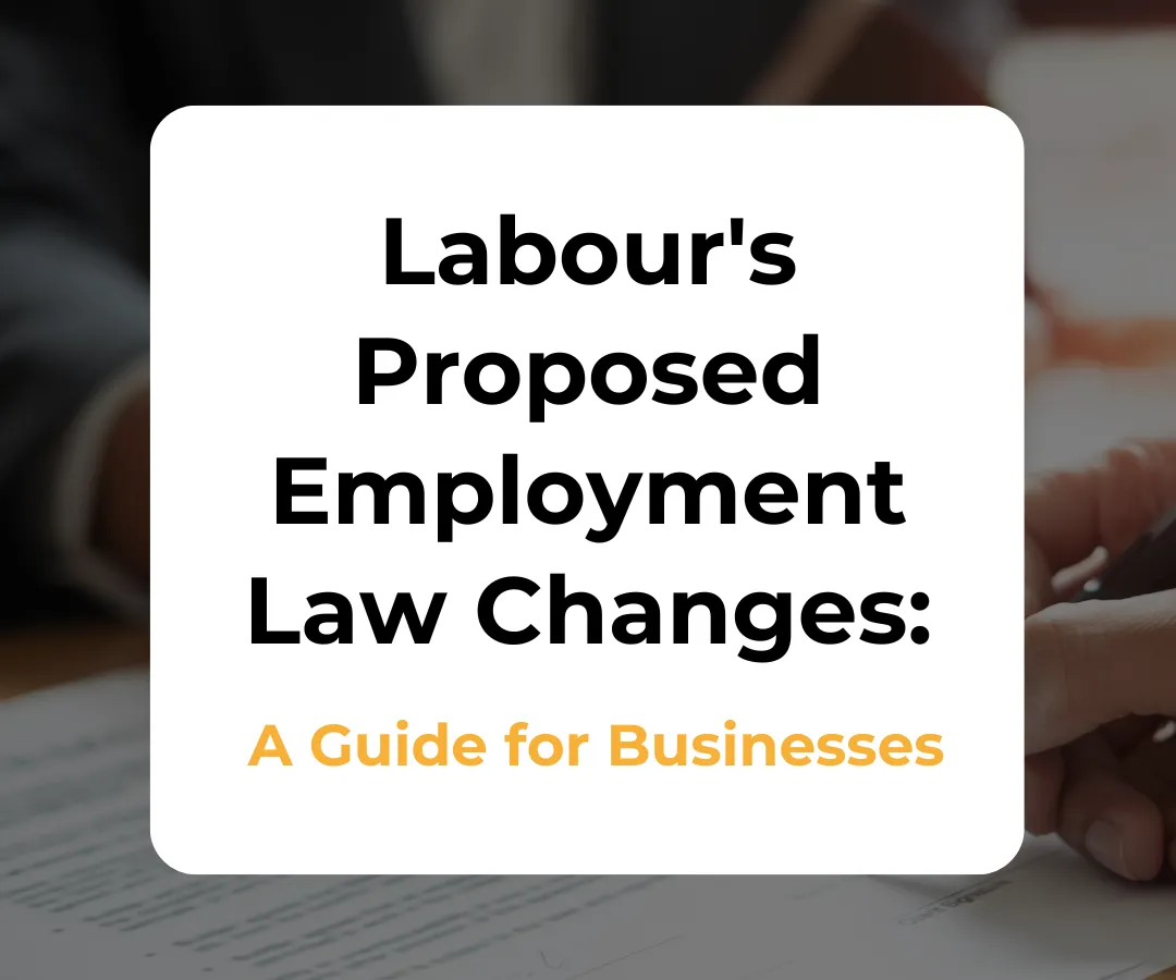 Labour's Proposed Employment Law Changes
