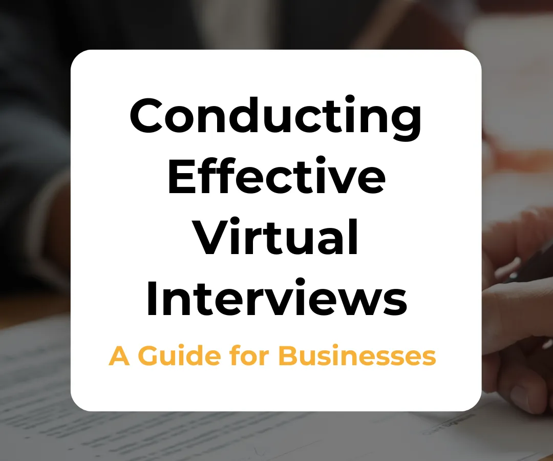 Effective Virtual Interviews