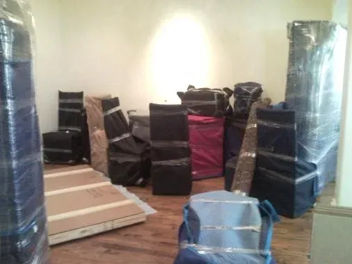 packaged items ready to be moved by Move Logistics