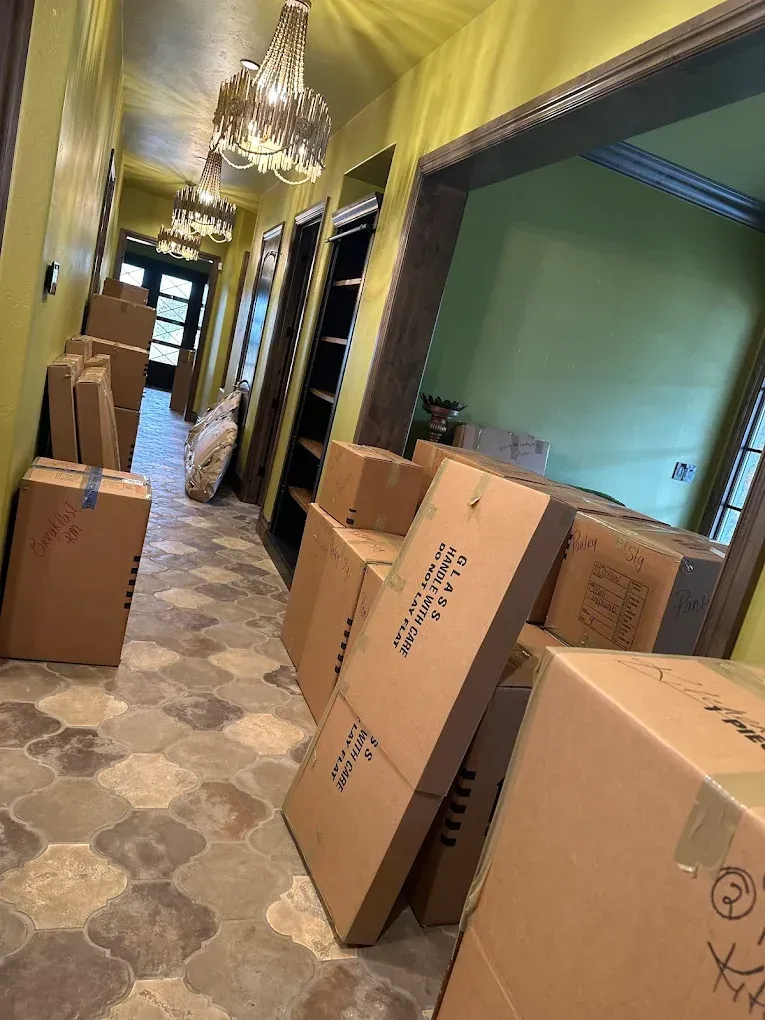 packaged items ready to be moved by Move Logistics