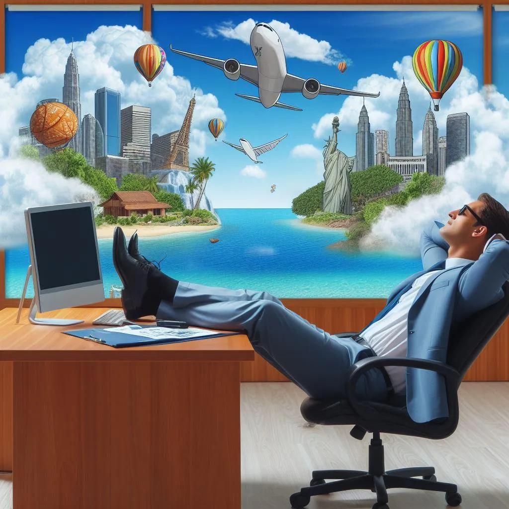 Picture Showing of financial professional enjoying a dream vacation