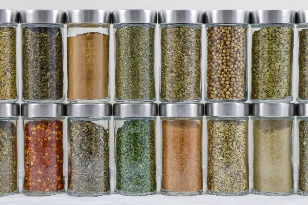 Spice rack can be on the counter, in the cupboard or even in a drawer. 