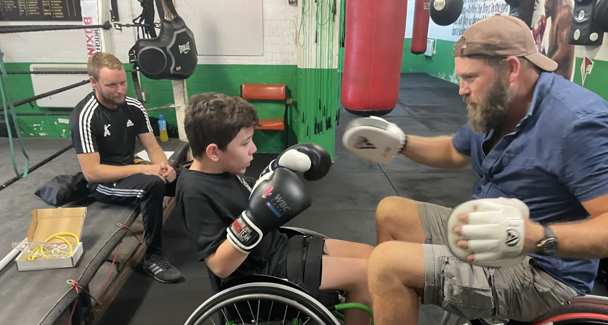Adaptive Boxing Wheelchair
